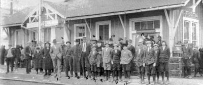 Historic photo of Scottsville Train Depot